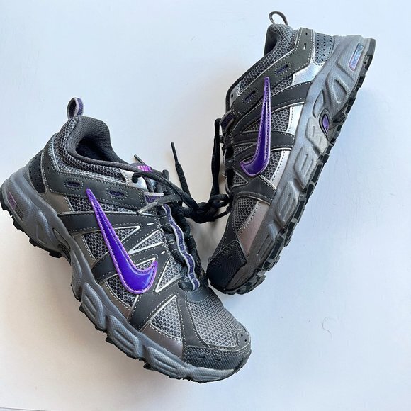 Nike Womens Air Alvord 8 Running Shoes Gray 396037-002 Low Top Lace Up Mesh Sz 7 - Picture 1 of 8